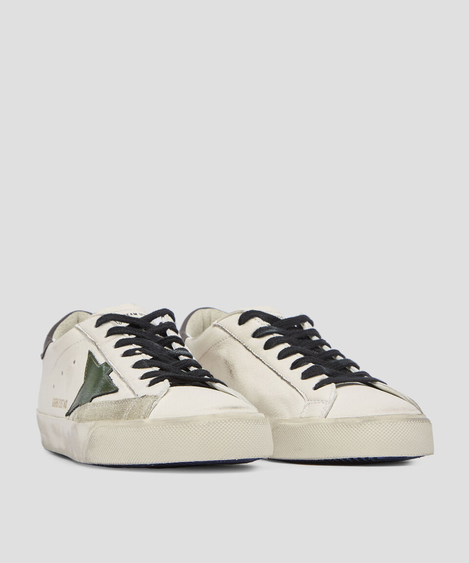 Golden Goose Deluxe Brand Tenis casuales Super-Star en piel vacuna Hombre Grandes ahorros