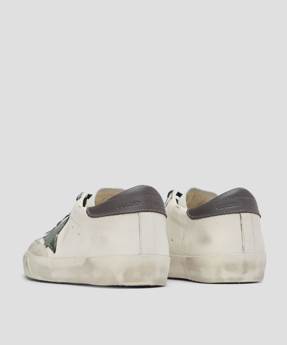 Golden Goose Deluxe Brand Tenis casuales Super-Star en piel vacuna Hombre Grandes ahorros