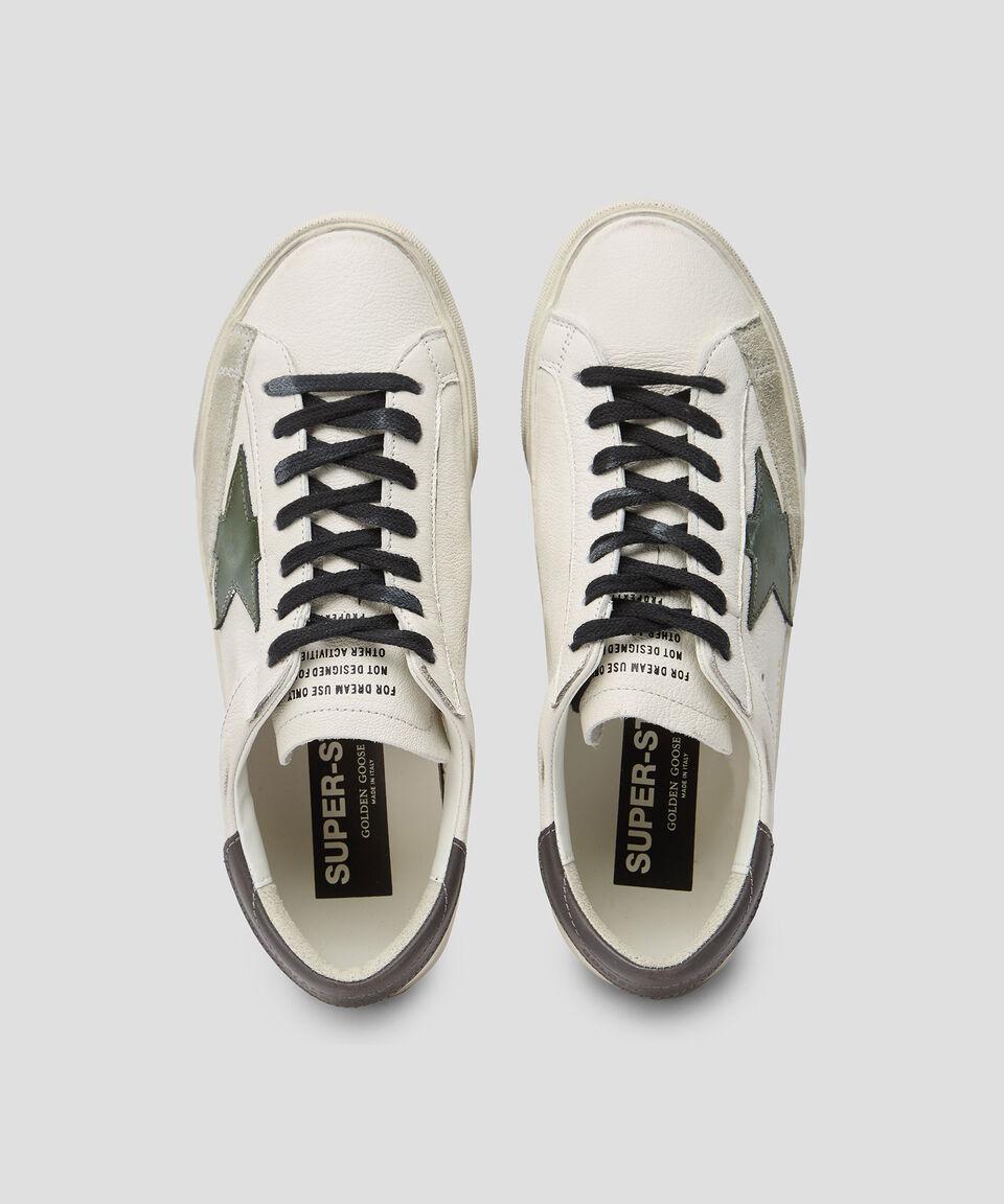 Golden Goose Deluxe Brand Tenis casuales Super-Star en piel vacuna Hombre Grandes ahorros