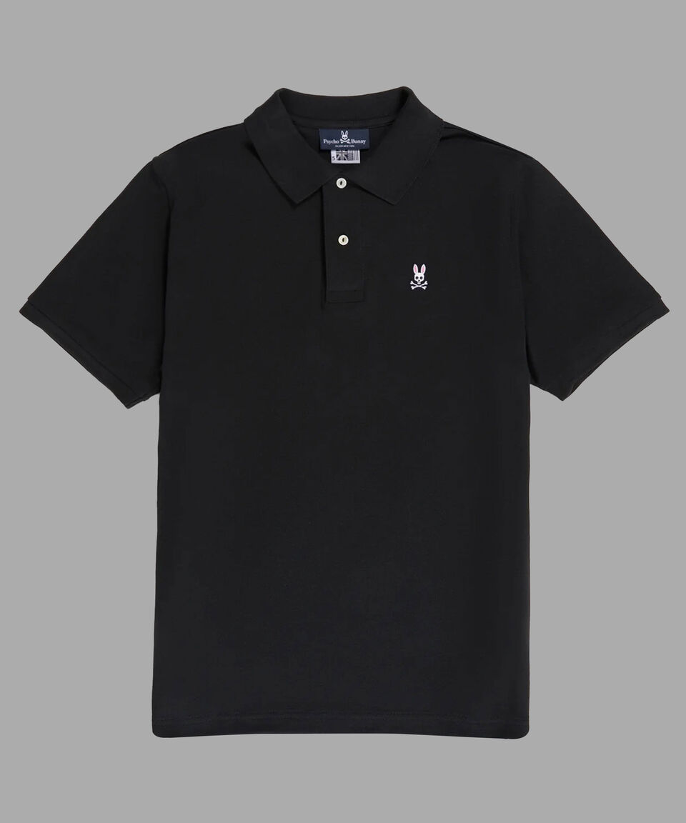 Psycho Bunny Playera Tipo Polo Negra Manga Corta Hombre Precio ultrabajo