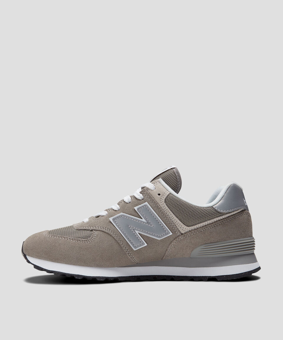 New Balance Tenis Classic 574 en piel con logotipo a contraste Hombre Outlet online