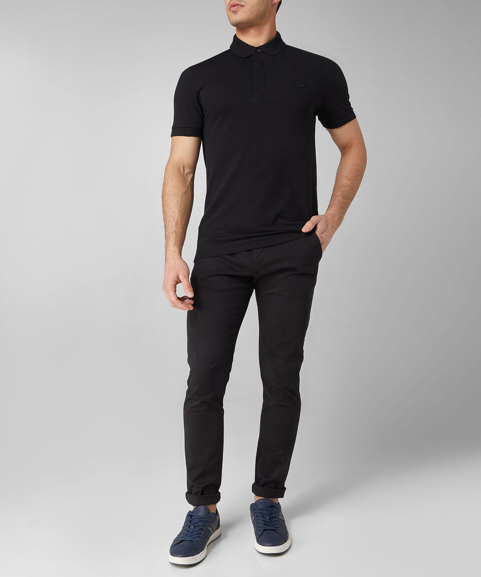 Lacoste Playera tipo polo manga corta lisa Hombre Gran oferta