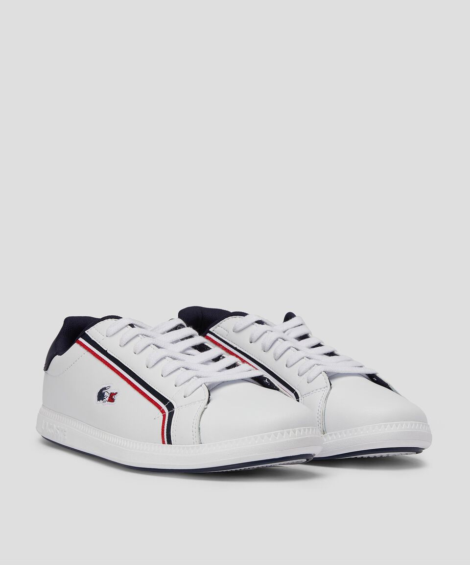 Lacoste Tenis casuales Graduate en piel blancos Hombre Tienda
