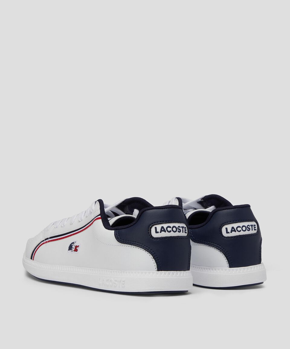 Lacoste Tenis casuales Graduate en piel blancos Hombre Tienda