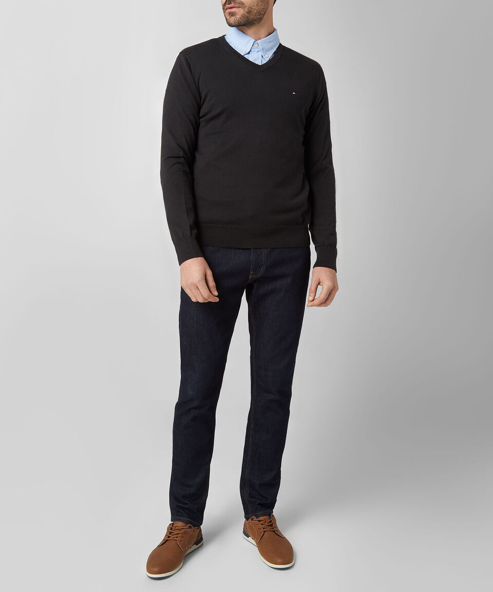 Tommy Hilfiger Suéter Cuello V Hombre Precio de fábrica