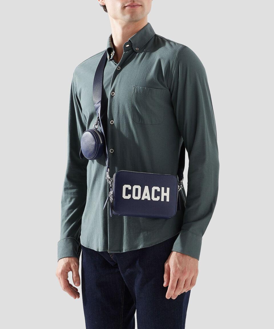 Coach Bolso crossbody en piel vacuna con grabado Hombre Oferta especial de fábrica