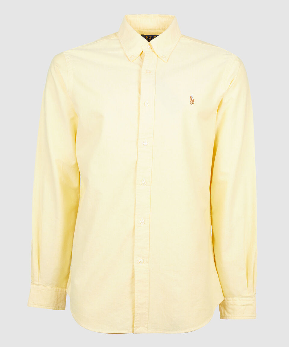 Polo Ralph Lauren Camisa lisa manga larga Hombre Superdescuento