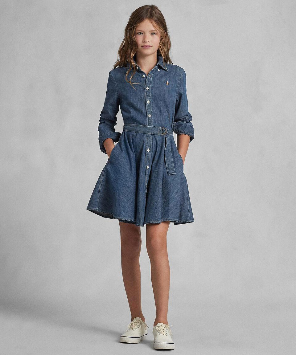Polo Ralph Lauren Vestido de Mezclilla Niña Último día