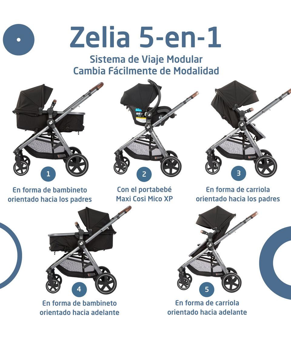 Maxi-Cosi Carriola Zelia 2 Max 5 en 1 Negra Ahorra y exporta