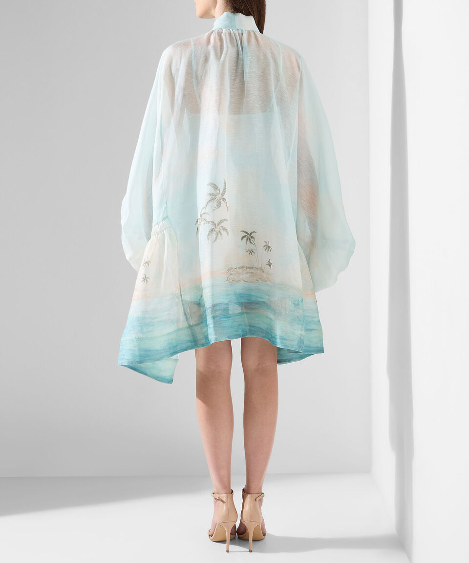 Zimmermann Vestido mini Illuminate Billow manga larga Mujer Ofertas de temporada