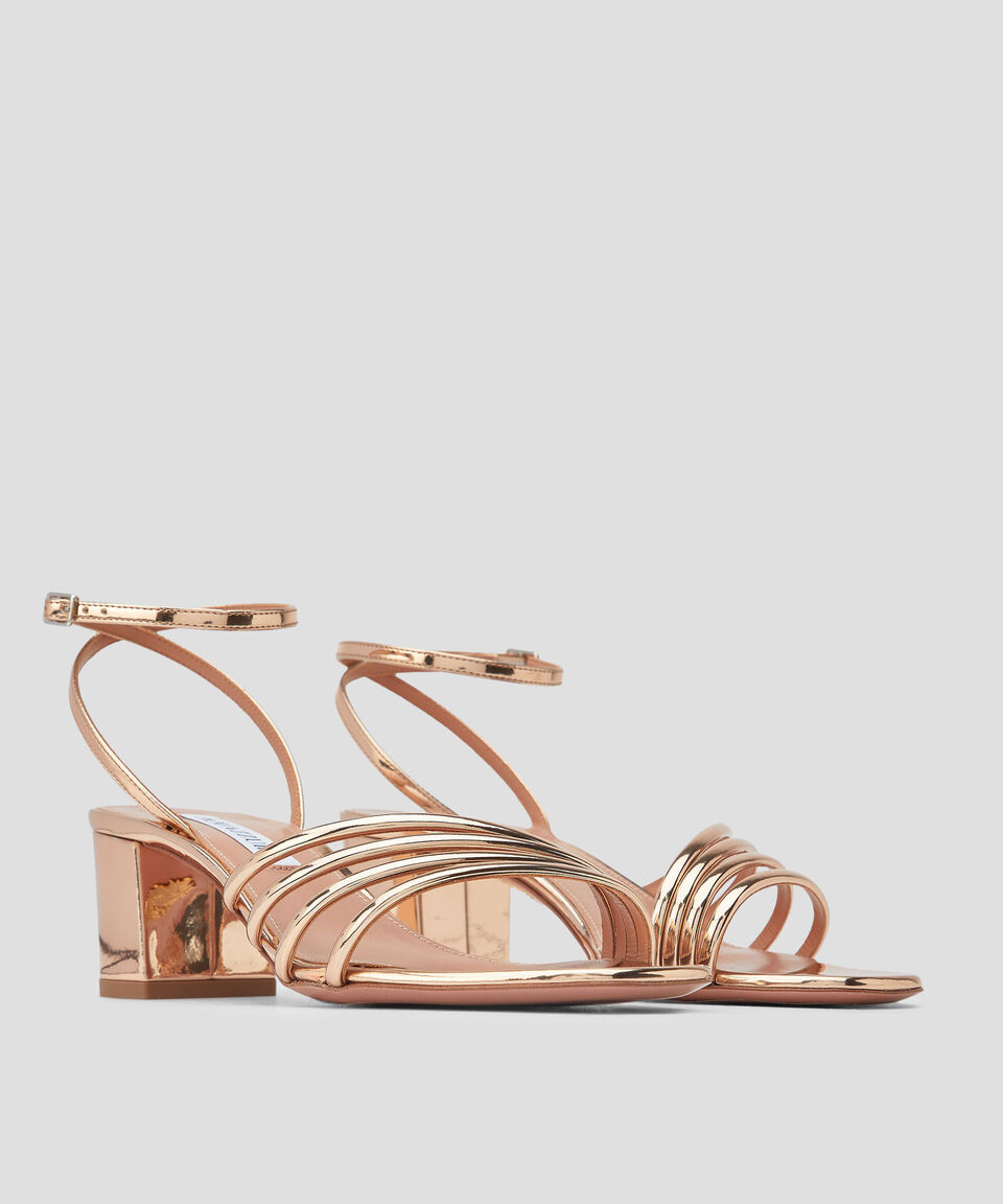 Aquazzura Sandalias de tacón mediano ancho Latour Mujer Ofertas