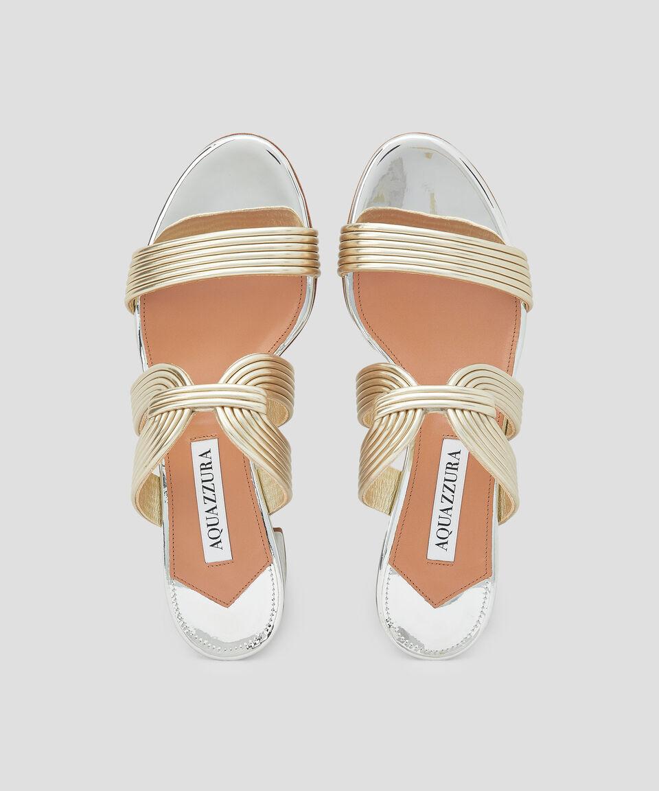 Aquazzura Sandalias de tacón bajo ancho Esencia Mujer Venta caliente