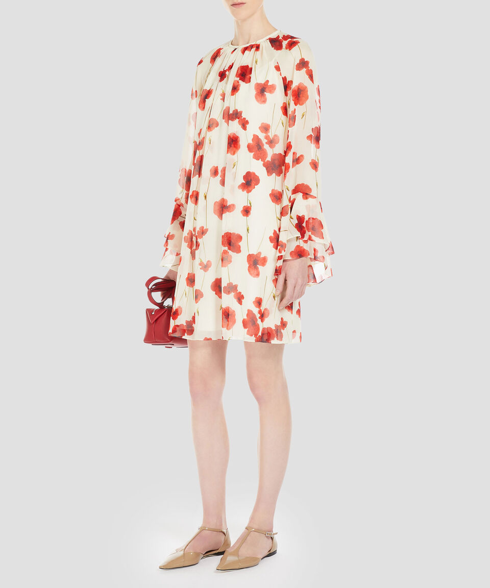 MaxMara Vestido mini con flores y manga larga Zoraide Mujer En oferta