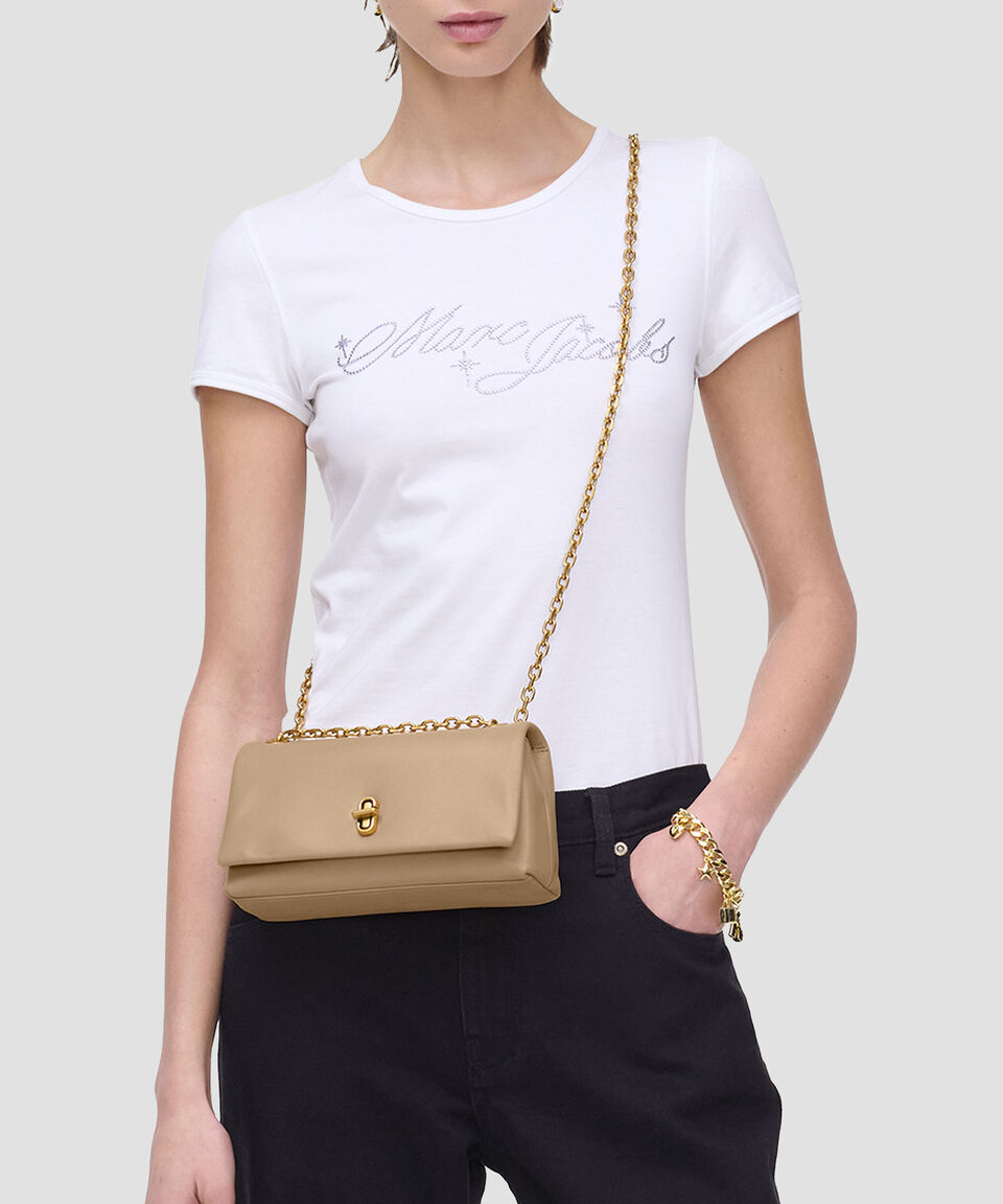 Marc Jacobs Bolsa crossbody tipo cartera camel en piel The Dual Chain Mujer Tienda