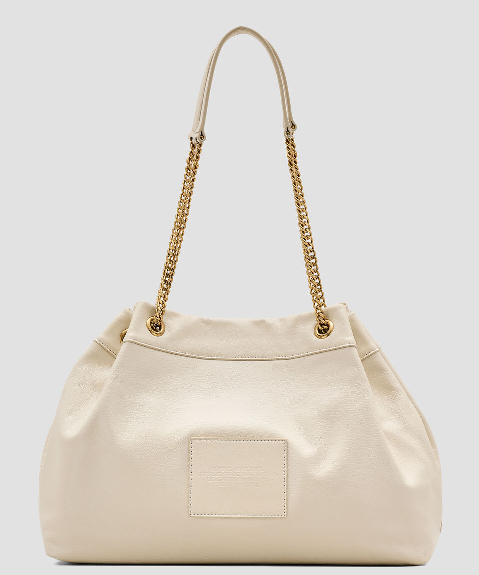 Marc Jacobs Bolsa bucket beige en piel The Large Chain Mujer Liquidación
