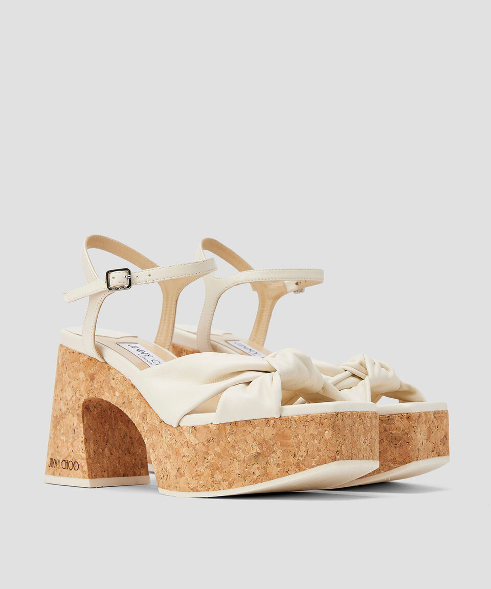 Jimmy Choo Sandalias con tacón alto ancho y plataforma Heloise Mujer Envío gratis