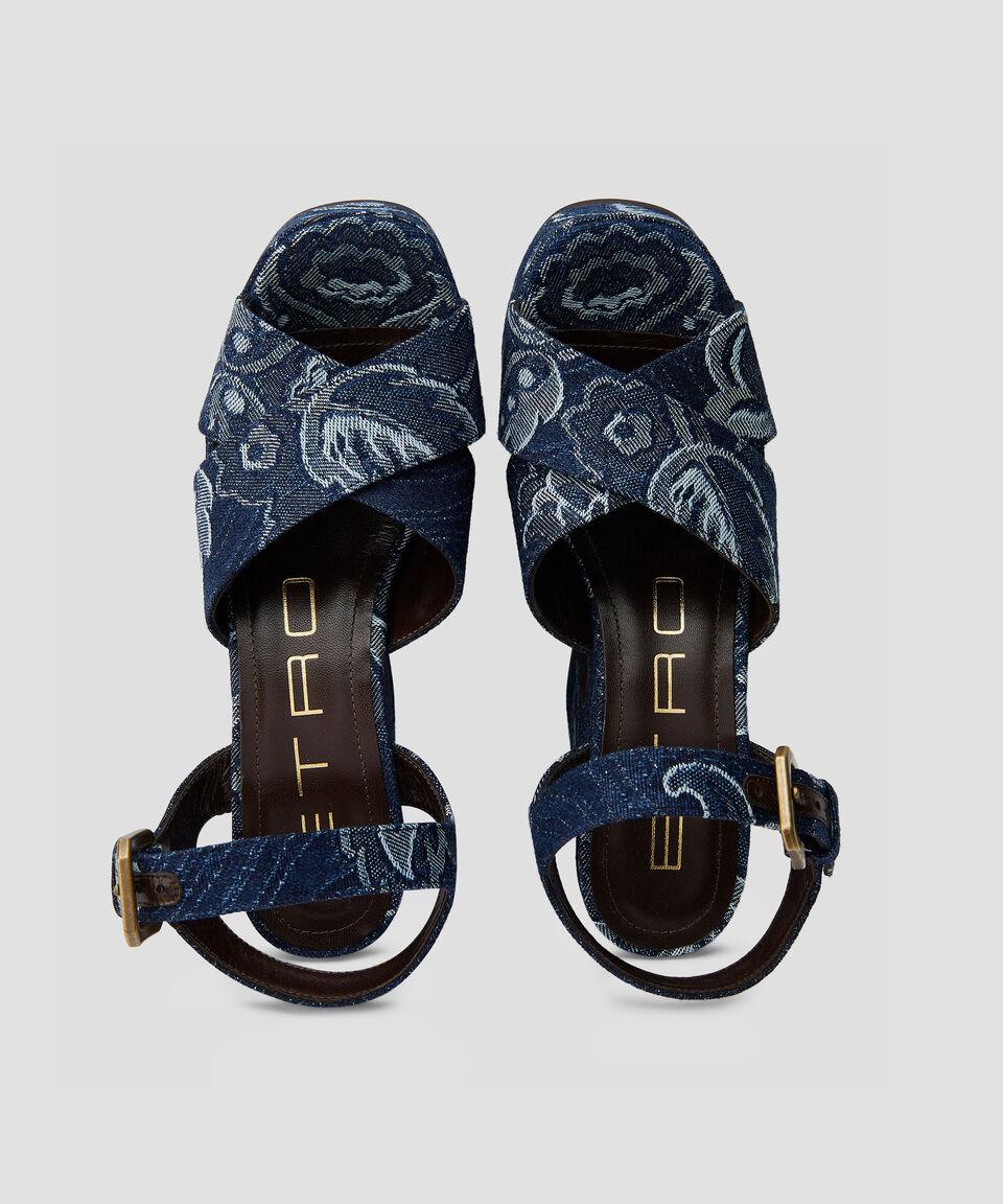 Etro Sandalias con tacón alto de media luna y plataforma Mujer ÚLTIMAS EDICIONES