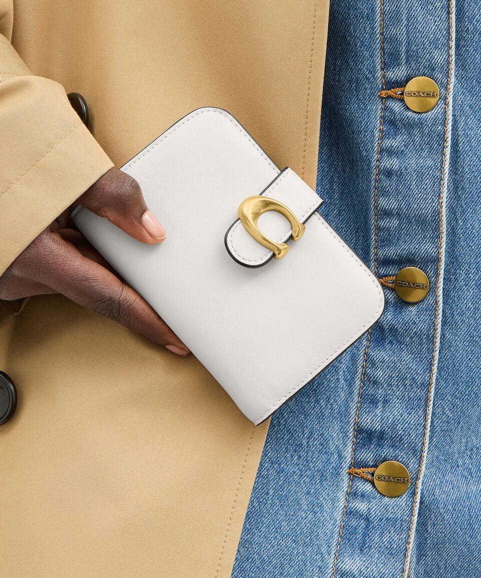 COACH Cartera blanca en piel Tabby Mujer Tienda de fábrica
