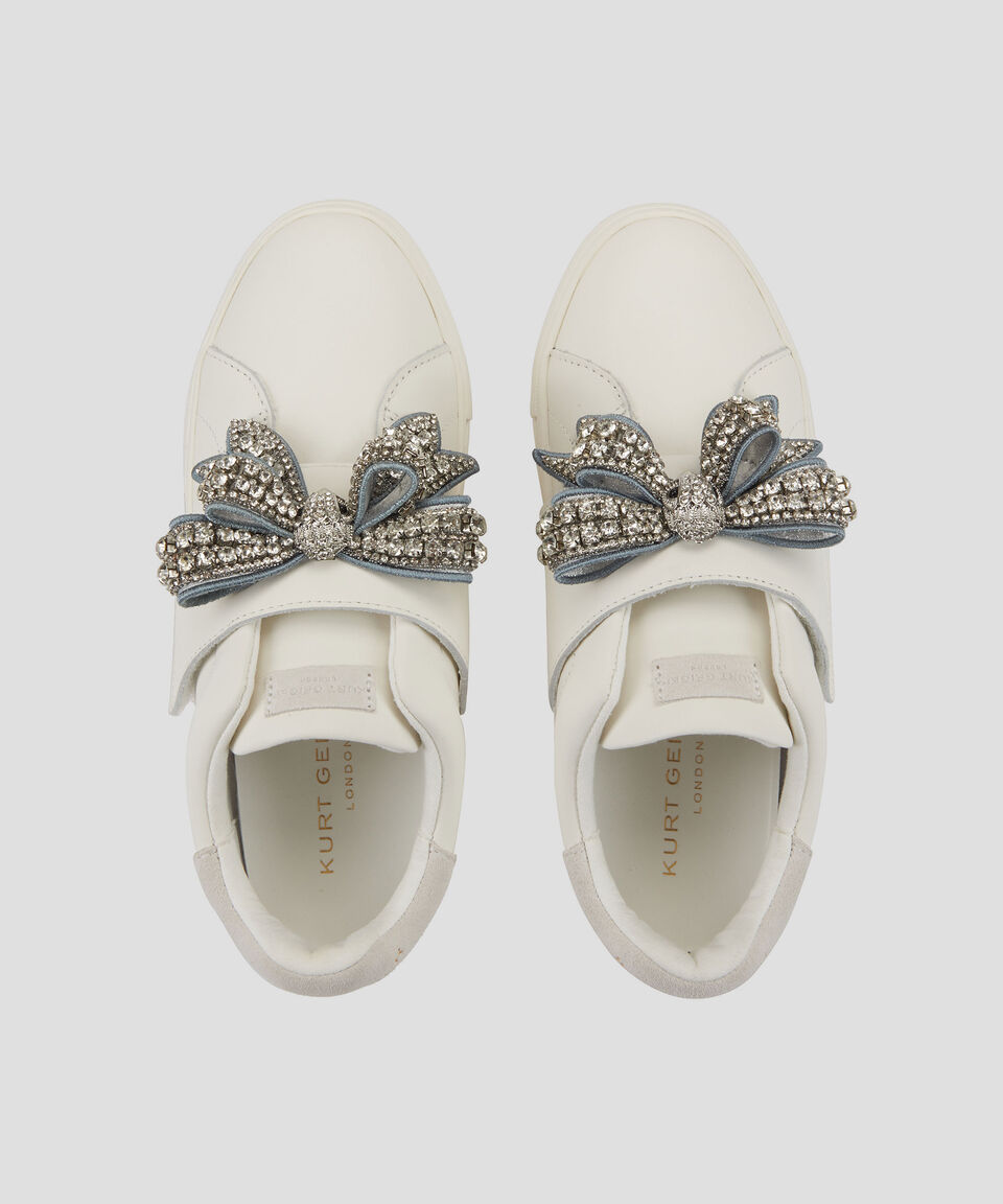 Kurt Geiger Tenis casuales en piel Laney Bow Mujer Rebajas de fin de temporada