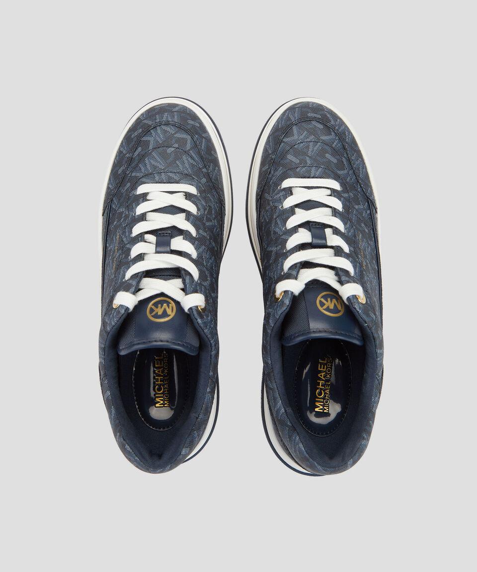 Michael Kors Tenis casuales con plataforma y monogram Hayes Lace Up Mujer Venta caliente