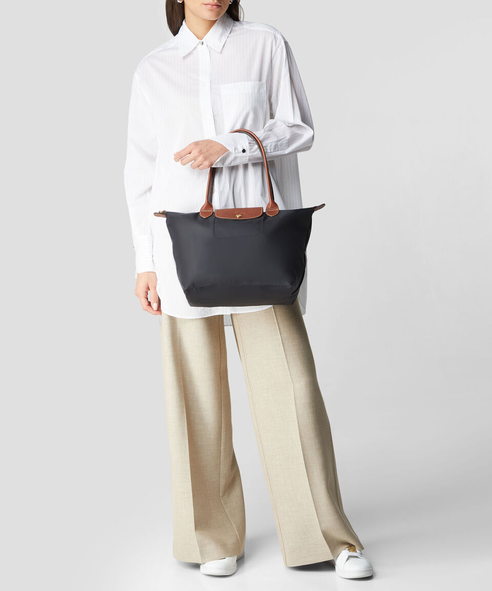 Longchamp Bolsa Tote Le Pliage negra Mujer En oferta