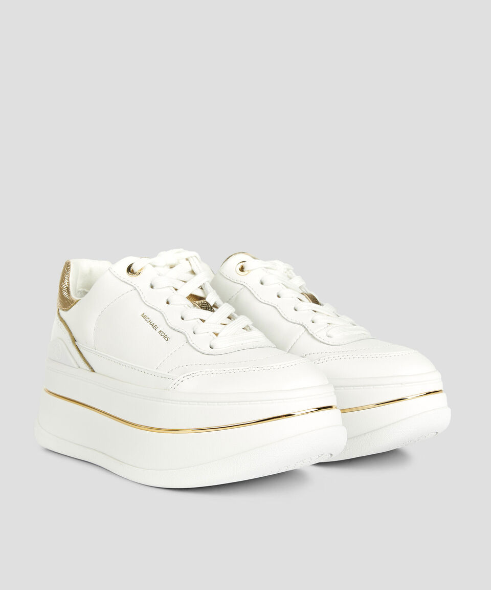 Michael Kors Tenis casuales con plataforma Hayes Lace up en piel Mujer Solo hoy