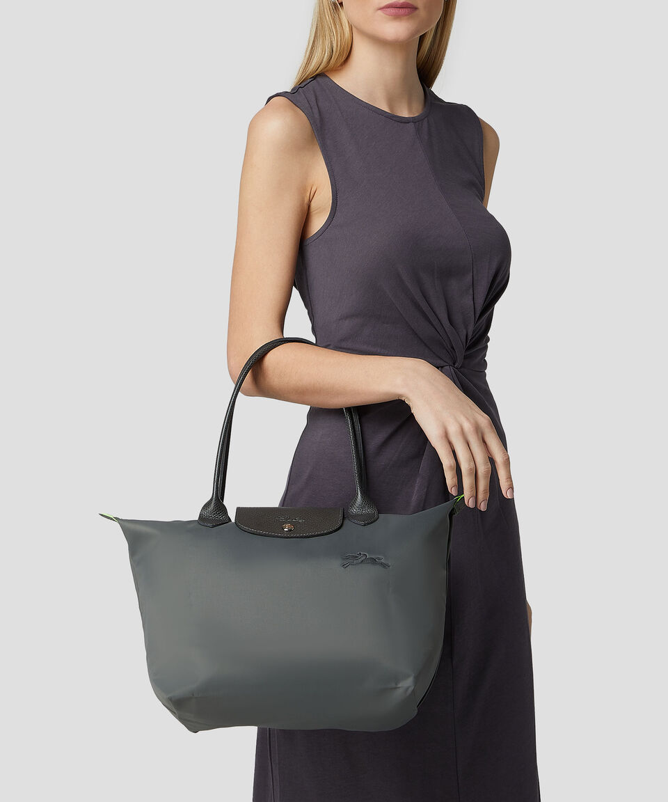 Longchamp Bolsa shoulder gris Mujer Solo queda un día