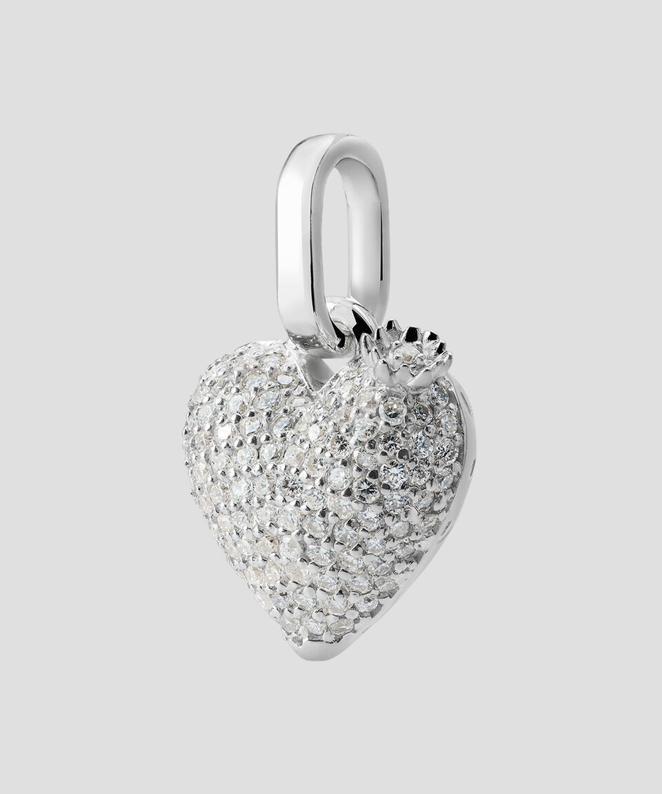 Tane Charm Corazón en Plata .925 con Diamantes Unisex Última moda