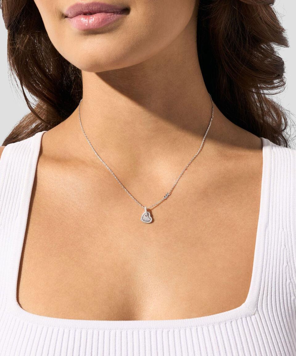 Michael Kors Collar en plata Kors Love Mujer Ofertas especiales