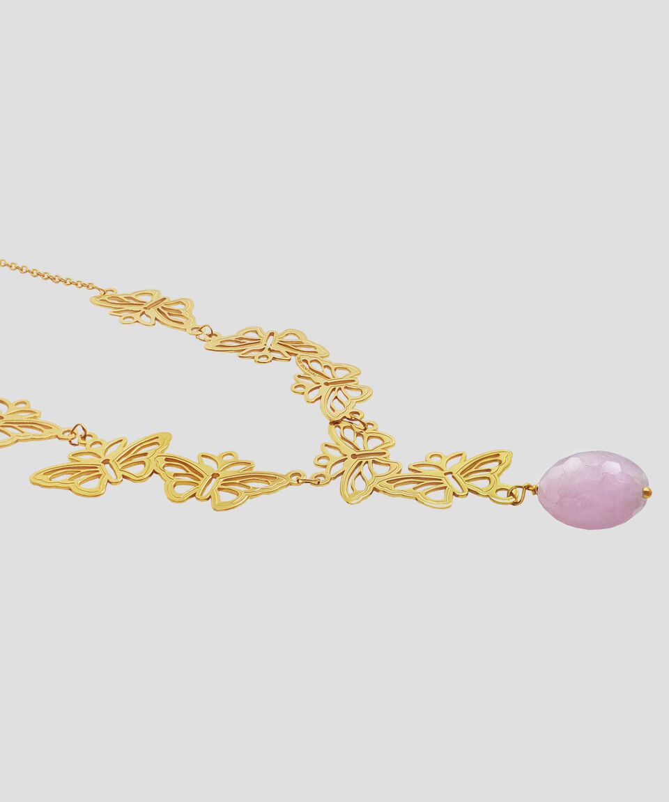 Tanya Moss Collar en Plata .925 con 8 Mariposas e Incrustación de Kunzita Mujer Devoluciones gratuitas