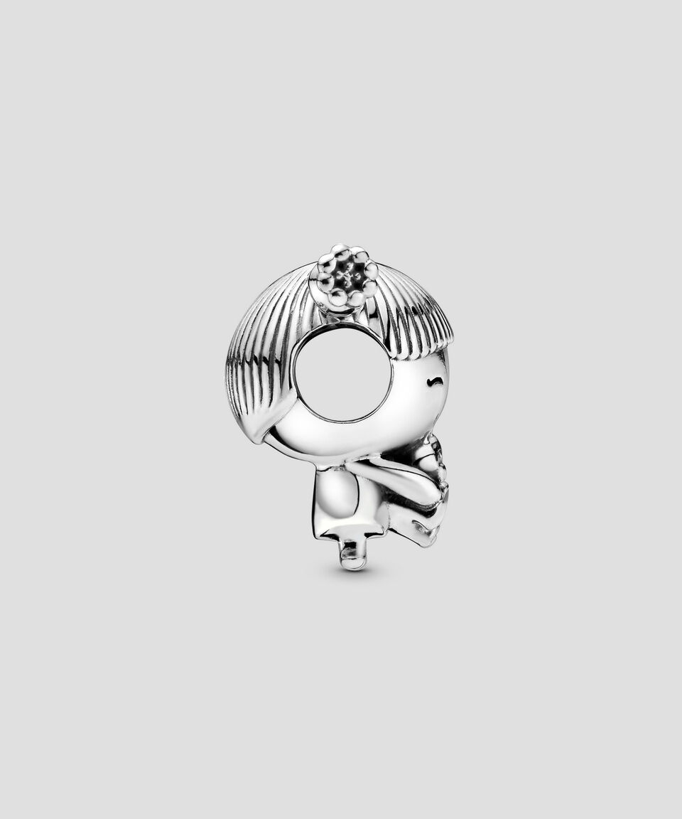 Pandora Charm Niña Pequeña en plata .925 Pandora Moments Mujer Rebajas top
