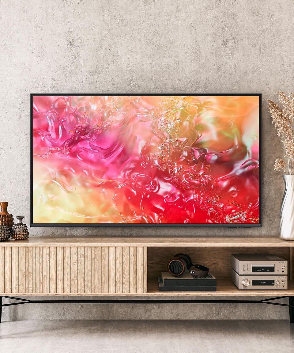 Samsung Pantalla 75 Pulgadas Plana Crystal UHD 4K Tizen Smart TV DU7010 UN75DU7010FXZX Descuento por venta flash
