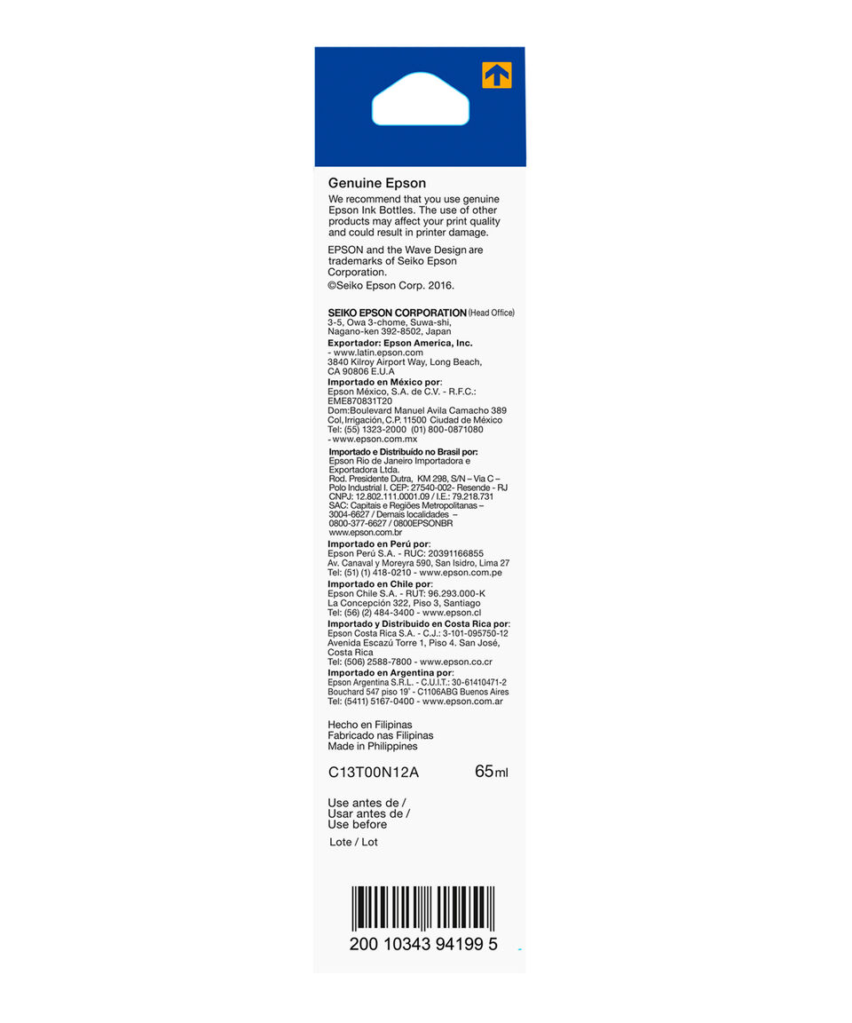 Epson Botella de Tinta 544 Magenta 65 ml COMPRAR AHORA