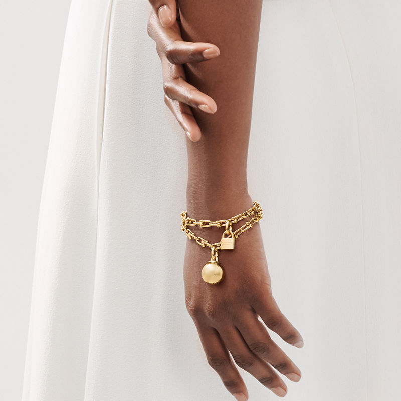 Tiffany & Co. Tiffany HardWear Pulsera de varias vueltas con eslabones pequeños de oro amarillo Libre de impuestos