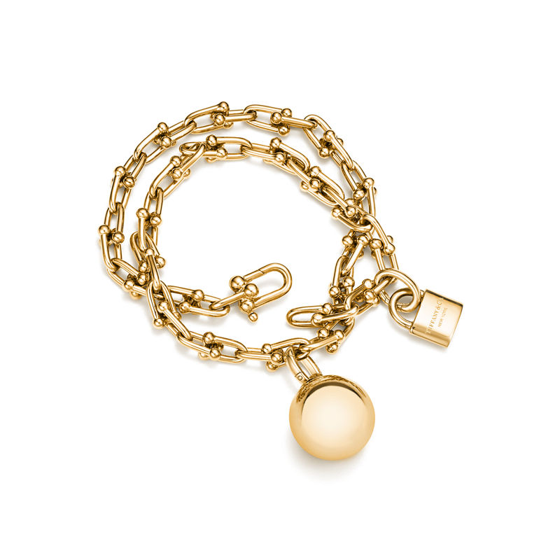 Tiffany & Co. Tiffany HardWear Pulsera de varias vueltas con eslabones pequeños de oro amarillo Libre de impuestos