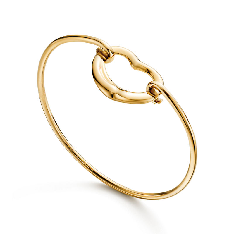 Tiffany & Co. Elsa Peretti® Brazalete Open Heart de oro amarillo Oferta exclusiva