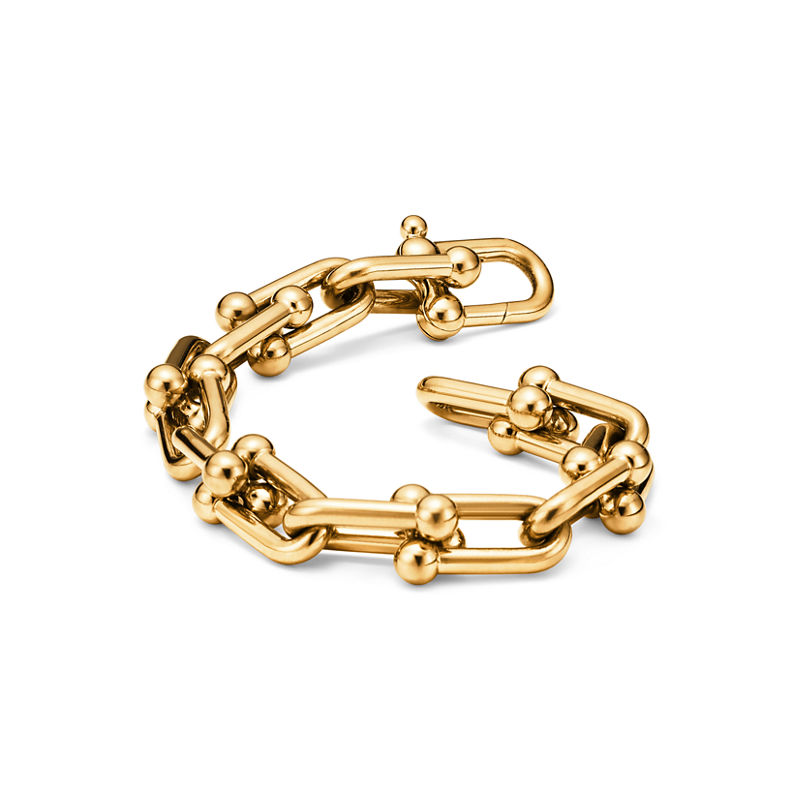 Tiffany & Co. Tiffany HardWear Pulsera de eslabones grandes de oro amarillo Última moda