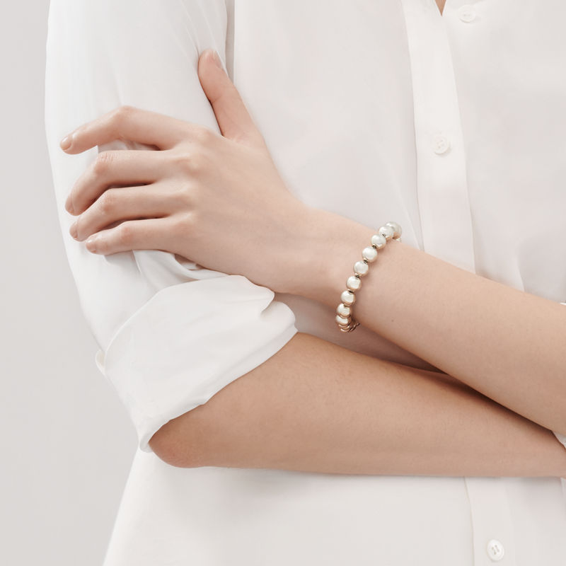 Tiffany & Co. Tiffany HardWear Pulsera de esferas en plata 10 mm Grandes ahorros