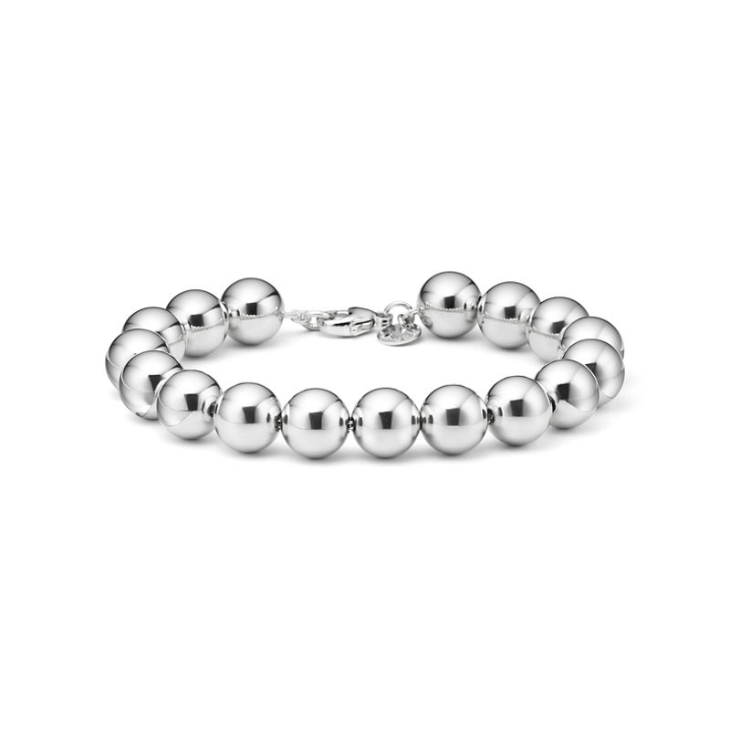 Tiffany & Co. Tiffany HardWear Pulsera de esferas en plata 10 mm Grandes ahorros