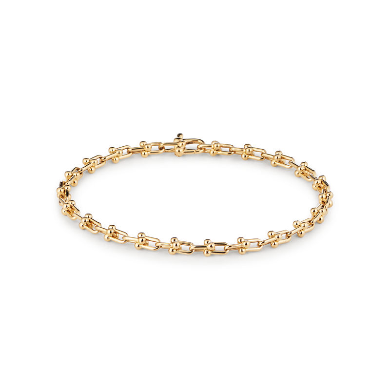 Tiffany & Co. Tiffany HardWear Pulsera de microeslabones de oro amarillo Rebajas