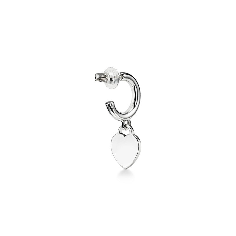 Tiffany & Co. Return to Tiffany™ Pendientes de aro en plata de ley con diamantes mini Envío gratis