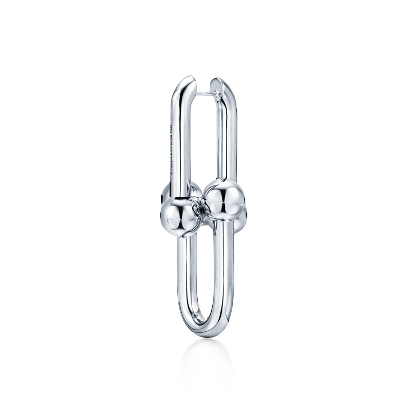 Tiffany & Co. Tiffany HardWear Pendientes de eslabones extragrandes de plata de ley Últimos 3 días