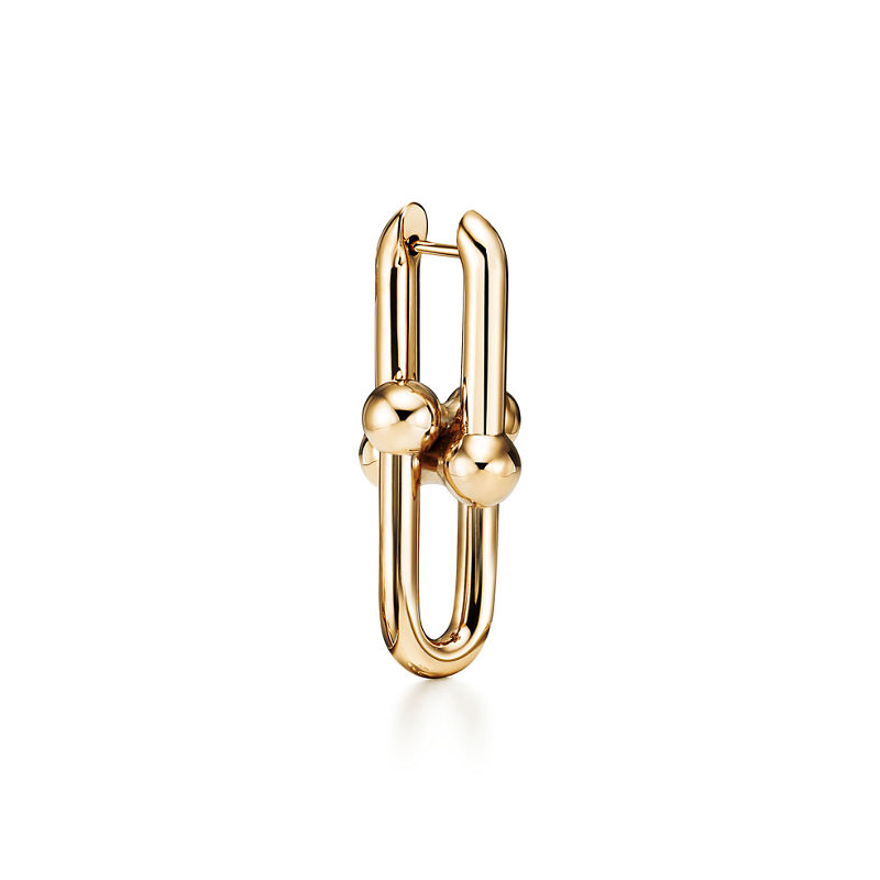 Tiffany & Co. Tiffany HardWear Pendientes de eslabones grandes de oro amarillo En oferta