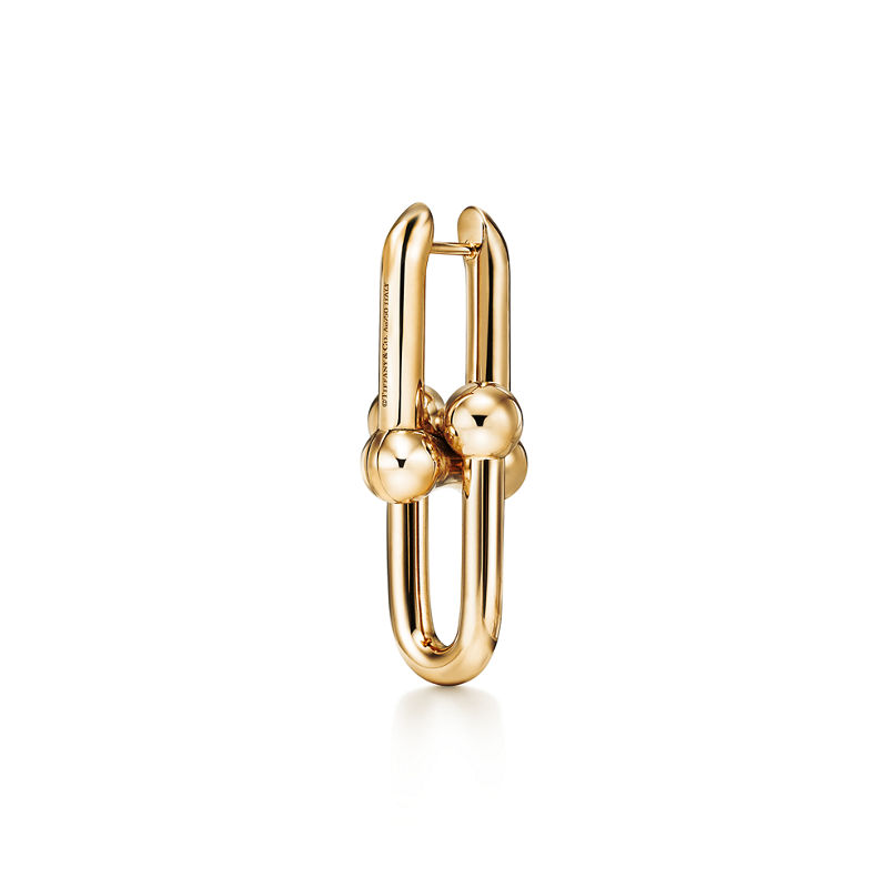 Tiffany & Co. Tiffany HardWear Pendientes de eslabones grandes de oro amarillo En oferta