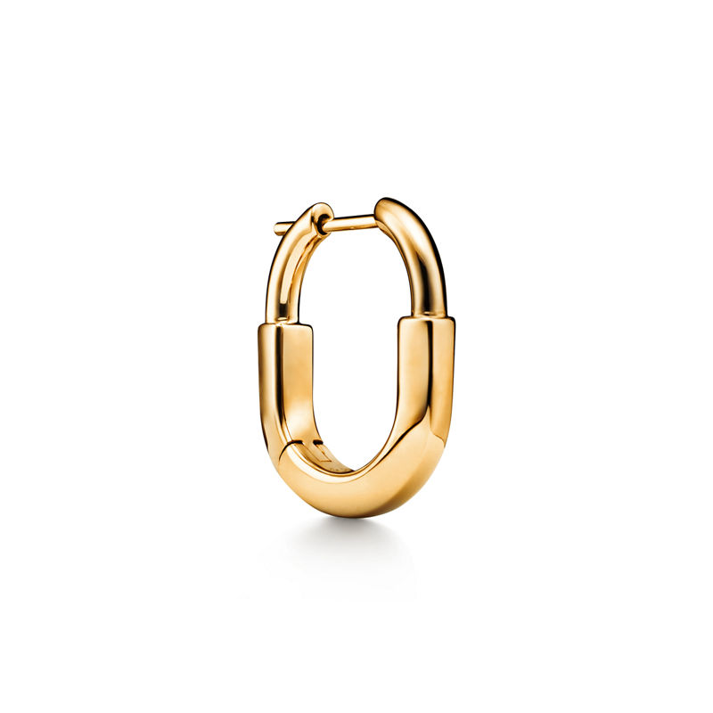 Tiffany & Co. Tiffany Lock Pendientes pequeños de oro amarillo Precio ultrabajo