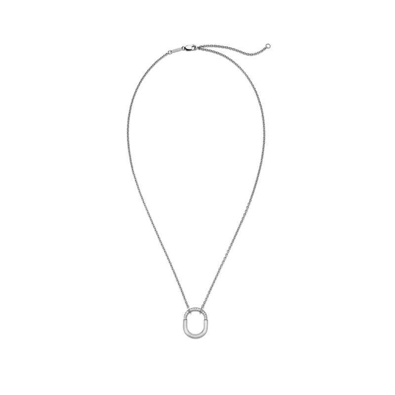 Tiffany & Co. Tiffany Lock Colgante pequeño de oro blanco con diamantes 2025