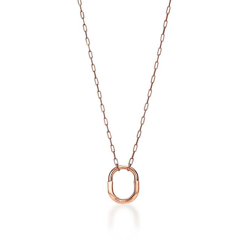 Tiffany & Co. Tiffany Lock Colgante en oro rosa tamaño mediano Mejor oferta