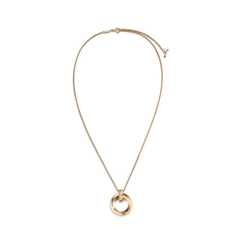 Tiffany & Co. Tiffany T T1 Colgante circular de oro amarillo tamaño pequeño Oferta especial