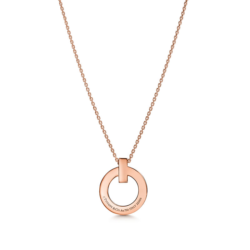 Tiffany & Co. Tiffany T T1 Colgante circular de oro rosa tamaño pequeño COMPRAR AHORA