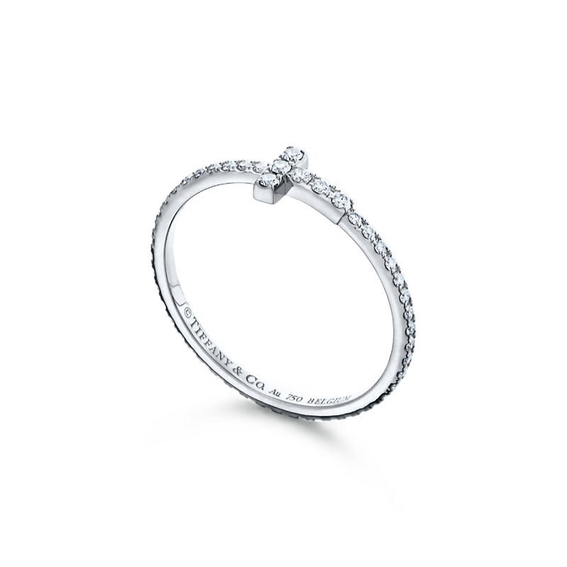Tiffany & Co. Tiffany T Alianza Wire de diamantes de oro blanco Últimos 2 días